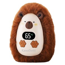 KawaDenki 絨毛暖手寶 KDE-501 卡皮巴拉 165g, 1個