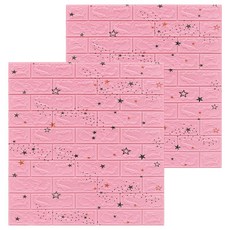 엑스터 3D 벽돌 스티커 셀프 인테리어 입체 폼 타일벽지 2p, Type-21
