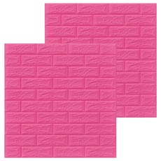 엑스터 3D 벽돌 스티커 셀프 인테리어 입체 폼 타일벽지 2p, Type-12