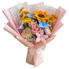 제너럴케이 모루 꽃다발 DIY 만들기 세트 해바라기, 혼합색상, 1세트