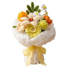 General K 毛根花束 DIY 製作套組 泡泡黃, 1套, 混合色