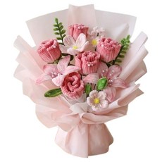 General K 毛根花束 DIY 製作套組 玫瑰 鬱金香, 1套, 混合色