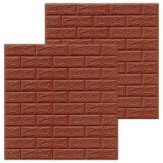 엑스터 3D 벽돌 타일 스티커 셀프 인테리어 입체 폼 벽지 2p, Type 10