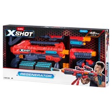 (주)아이비젼 엑스샷 다트건 엑셀 리제너레이터 10연발 소프트 다트 장난감 스펀지 총, 1개