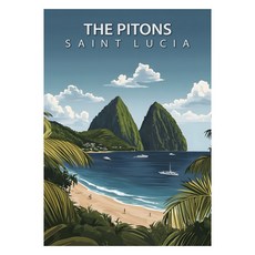 비즈포유 세계 유명 여행지 일러스트 아트포스터 18 The Pions