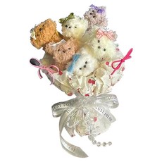 General K 毛根花束 DIY 製作套組 狗狗娃娃, 1套, 混合顏色