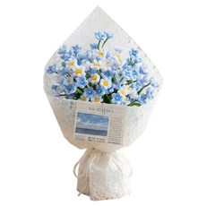 제너럴케이 모루 꽃다발 DIY 만들기 세트 블루오션, 혼합색상, 1세트