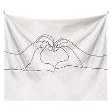 예스원 감성 일러스트 패브릭 포스터, 스타일 H