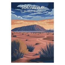 비즈포유 세계 유명 여행지 일러스트 아트포스터 P17, 프레임 없음