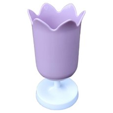 공룡마켓 튤립 감성 인테리어 다기능 데스크 펜 홀더, 보라색, 1개