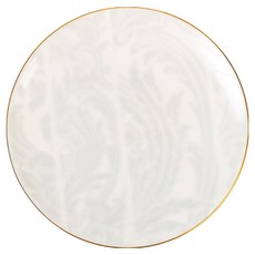 JL COQUET(제이엘꼬께) 인디언느 풀패턴 펄블루골드 디저트 접시, 펄블루 + 골드 + 화이트, 1개