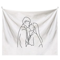 예스원 감성 일러스트 패브릭 포스터, 스타일 E