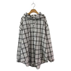 Chic Black 女款 Laref 寬鬆版型經典格紋連帽襯衫 cpnb3343k61