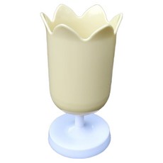 공룡마켓 튤립 감성 인테리어 다기능 데스크 펜 홀더, 노란색, 1개