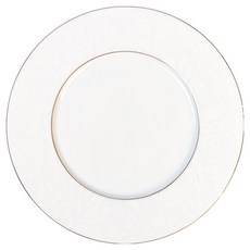 JL COQUET(제이엘꼬께) 인디언느 하프패턴 화이트플래티넘 디저트 접시, 화이트 + 플래티넘, 1개