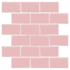 Smile Ggabi 簡約極簡馬賽克自黏式泡棉壁貼 30.5 x 30.5 cm