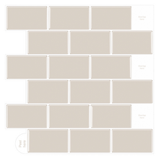 Smile Ggae-bi 簡約極簡馬賽克自黏式泡棉壁貼 30.5 x 30.5 cm