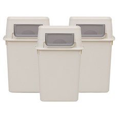 리빙스마일 이지 분리수거함 6L 3p, 아이보리