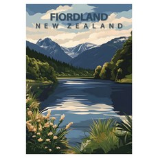 비즈포유 세계 유명 여행지 일러스트 아트포스터 P5