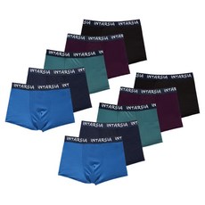 INTARSIA 男士大尺碼日常四角內褲10件組 IN-3800
