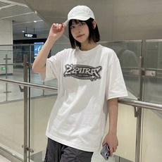 金特拉 兒童金特拉金屬圖案寬鬆T恤 K2S47