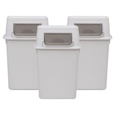 리빙스마일 이지 분리수거함 6L 3p, 화이트 마블