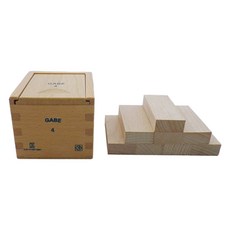 가베가족 큰솔 4가베 2.5cm KS3304, 원목색상, 1개