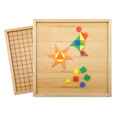 가베가족 큰솔 가베놀이판 3cm KS3330, 원목색상, 1개