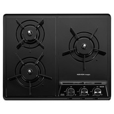 나비엔 매직 550장용 전원타입 빌트인 가스레인지 3구 방문설치, LNG, GRB-6403NA