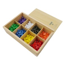 가베가족 큰솔 10가베 2.5cm KS3312, 빨강, 주황, 노랑, 초록, 파랑, 보라, 검정, 흰색, 1개