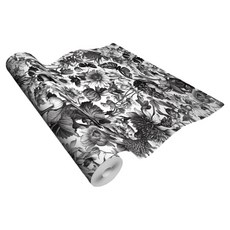 스마일깨비 다양한 유럽 ​​스타일 열대 식물 배경 접착식 벽지, P