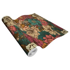 스마일깨비 다양한 유럽 ​​스타일 열대 식물 배경 접착식 벽지, I