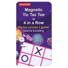 Joy Kids 鐵盒磁性桌遊 井字棋套組, 1套