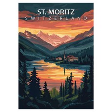 비즈포유 세계 유명 여행지 일러스트 아트포스터 P20