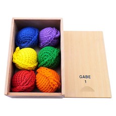 가베가족 엔젤1가베 2.5cm KS3318, 빨강, 주황, 노랑, 초록, 파랑, 보라, 1개