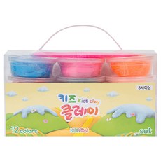 키즈 클레이 10g x 12종 세트, 혼합색상, 1세트 혼합색상, 1세트