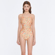 아크시 여성용 빈티지 가든 원피스형 수영복 AKOW-026