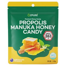 오즈퓨어 프로폴리스 마누카꿀 캔디, 60g, 1개