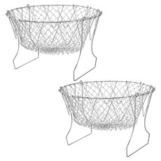 AKEIBY 折疊式高級不鏽鋼油炸網, 2個