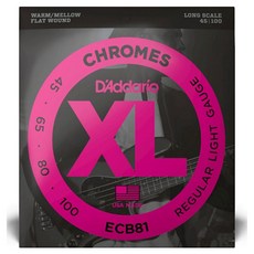D'Addario 電吉他 貝斯弦, ECB81, 單一顏色, 1個
