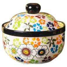 American Road 波蘭風格花朵陶瓷蒸蛋碗 B款 HR2723