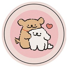 에어로 기분 좋아지는 홈카페 컵 매트, 2, 1개