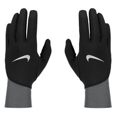 NIKE 耐吉 M PACER MIDWEIGHT 觸控慢跑手套 N1010535018XL, 黑灰色, 1套
