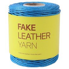 브랜드얀 페이크 레더 얀 뜨개실 200g, 06 인디고 하이드, 1개