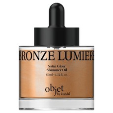 ObjetByKundal 緞面光澤光彩身體油 銅光, 1個, 45ml