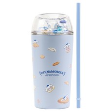 릴팡 피사 이중 스텐 빨대 돔 텀블러, 시나모롤, 1개, 520ml