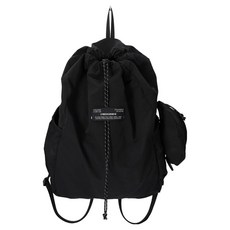 NEIKIDNIS 男女通用 ID 可收納束繩後揹包 14L, Black