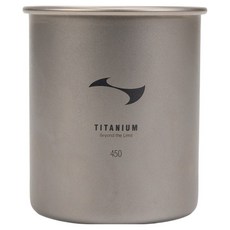 코베아 티타늄 싱글 머그 450, 실버, 1개