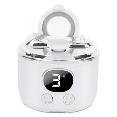 Kyhome 雙頭電動指甲剪/照明指甲剪/美甲打磨機/磨甲器 自帶放大鏡, 1個, 白色