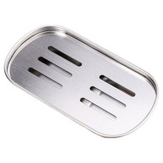 쿠쏘 심플 스테인리스 티 트레이, 실버, 1개